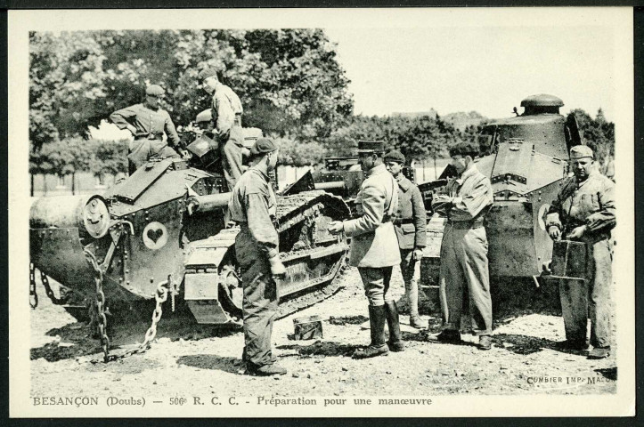 506e régiment, préparation à une manoeuvre