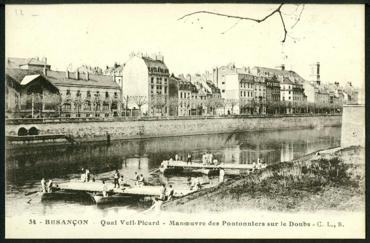 Manoeuvres du génie sur le Doubs
