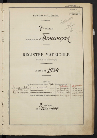 Volume 2, nos 501 à 1000