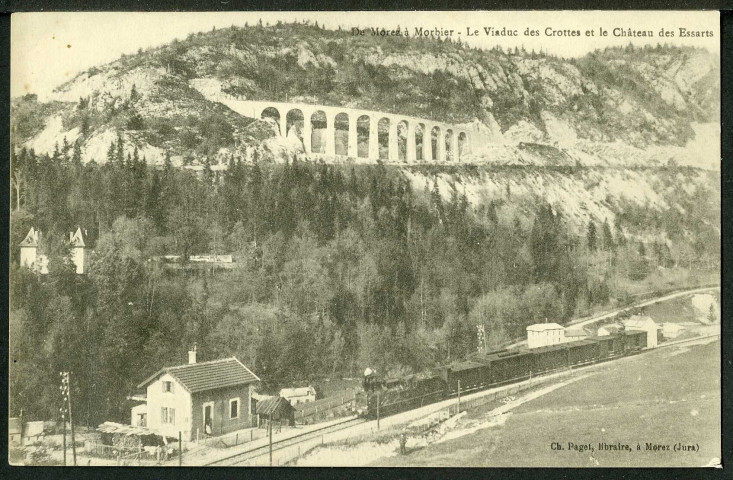 Le viaduc des Crottes et le château des Essarts