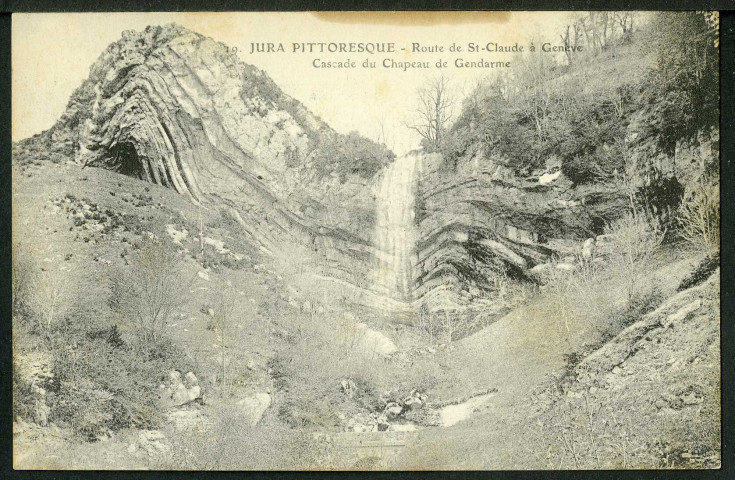 Route de Saint-Claude à Genève, cascade du Chapeau de Gendarme
