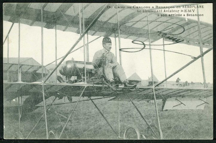 Du camp de Châlons à Besançon en aéroplane