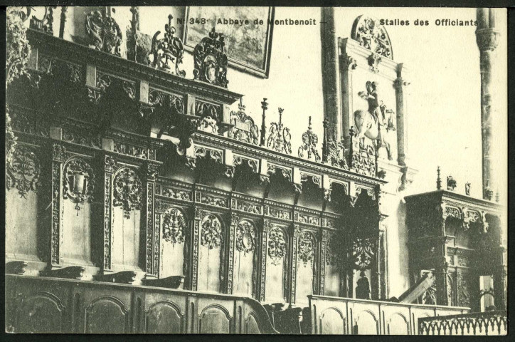 Vue des stalles