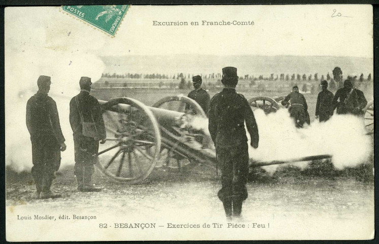 4e régiment d'artillerie, exercice de tir