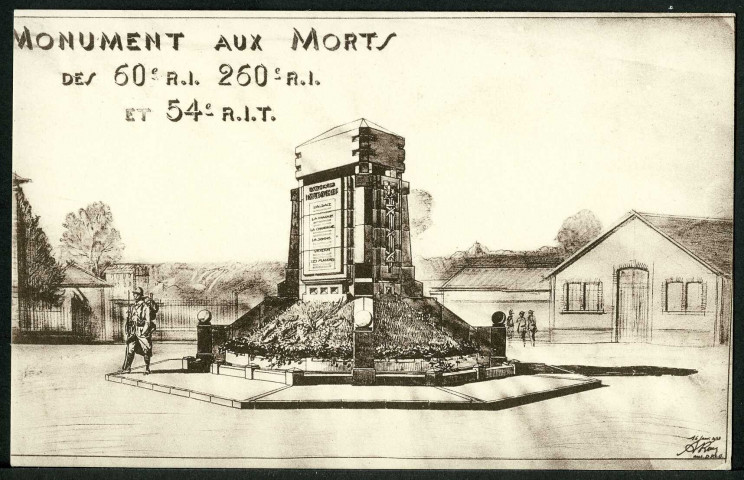 Monument aux morts des 60e RI, 260e RI, 54e RIT