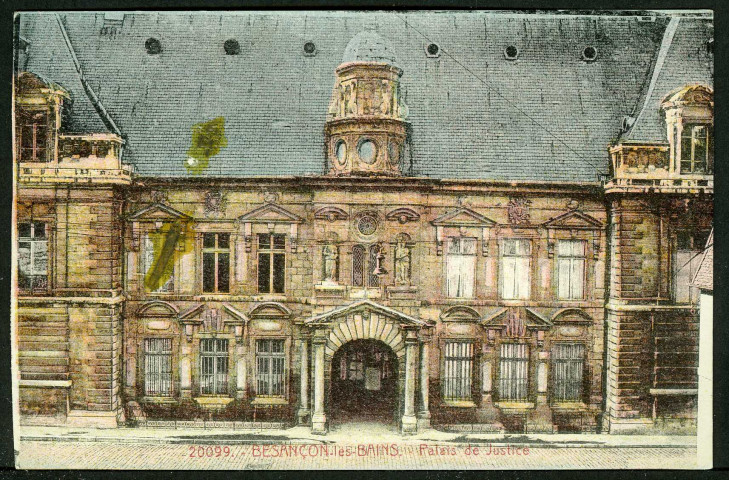 Le palais de justice, façade sur la rue Sambin