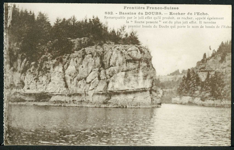 Bassins du Doubs, rocher de l’Écho