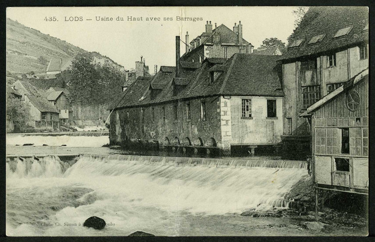 Usine du haut avec ses barrages