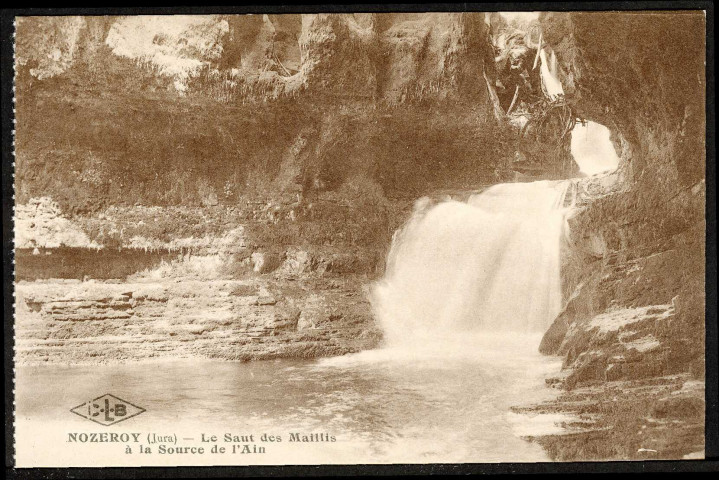 Nozeroy (Jura). Le Saut des Maillis à la source de l'Ain