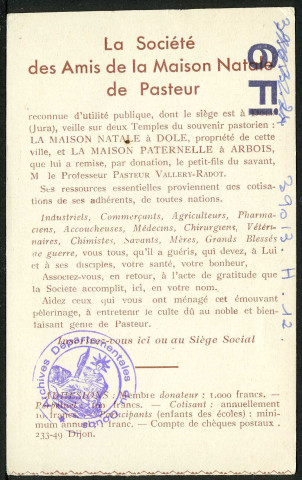 Maison paternelle Pasteur