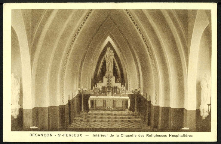 Intérieur de la chapelle des religieuses hospitalières