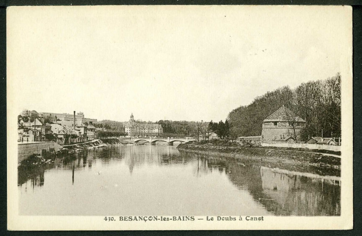 Le Doubs à Canot