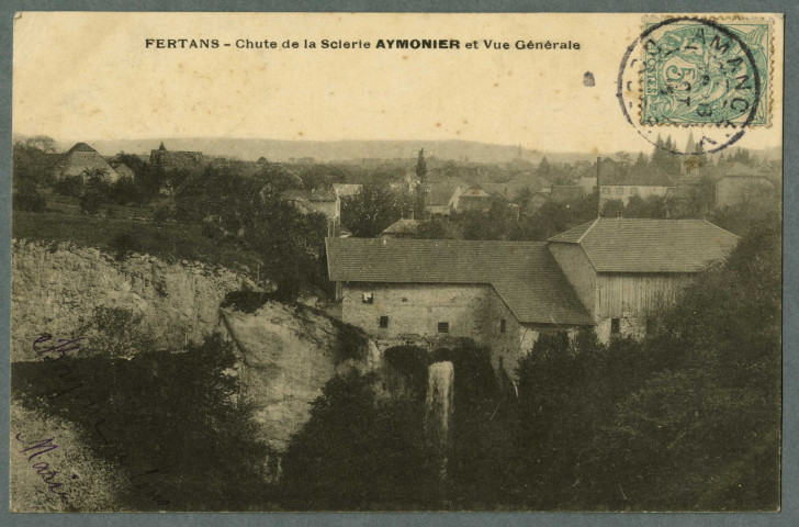 Chute de la scierie Aymonier et vue générale