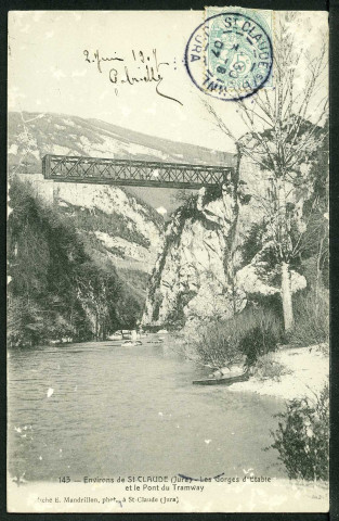 Les gorges d'Etable et le pont du tramway