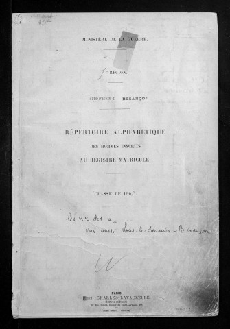 Table alphabétique