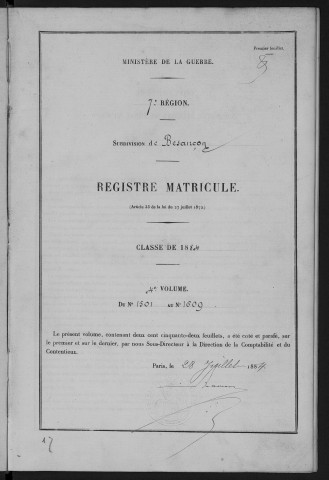 Volume 4, nos 1501 à 1660