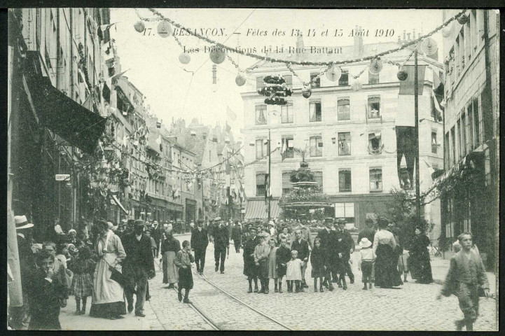 Vue des décorations de la rue Battant