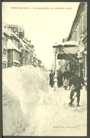 La Grande Rue sous la neige