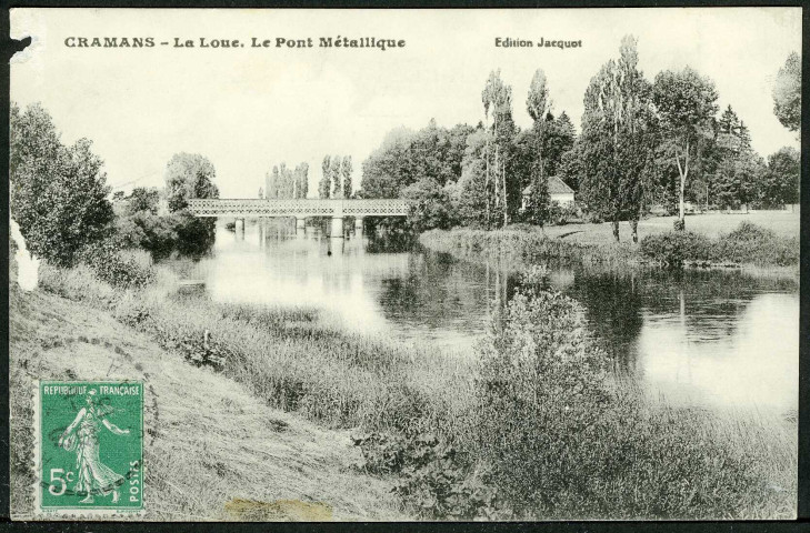 La Loue, le pont métalique