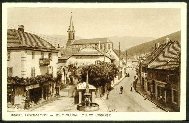 Rue du Ballon et l'église