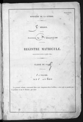 Volume1, nos 1 à 500