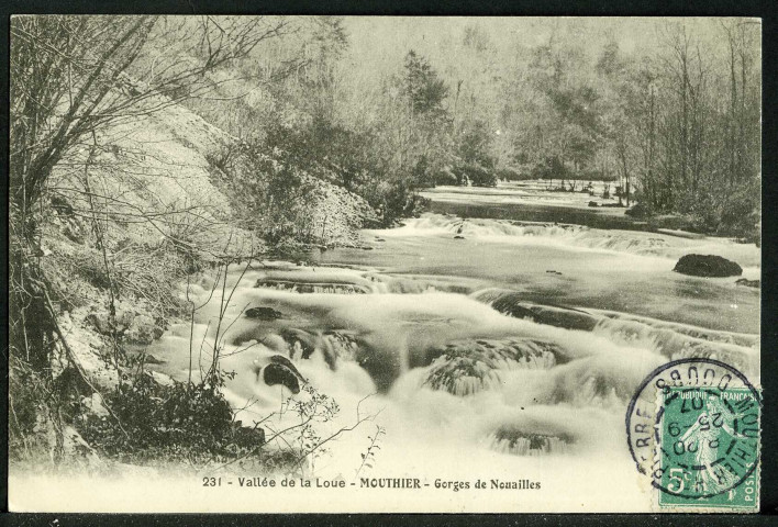 Rapides dans les gorges de Nouailles