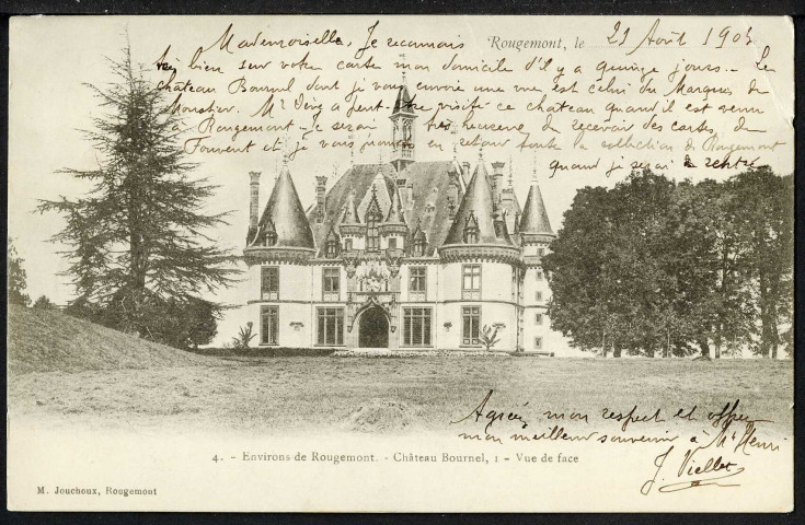 Château de Bournel, vue de face