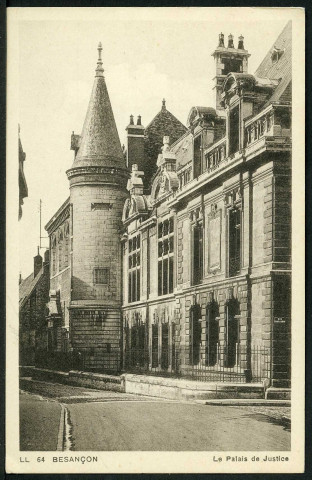 Le palais de justice, façade de la rue du Palais