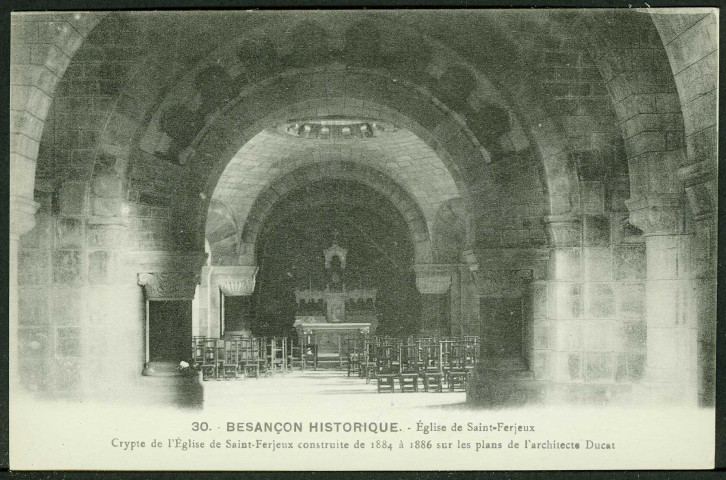 Eglise de Saint-Ferjeux, la crypte