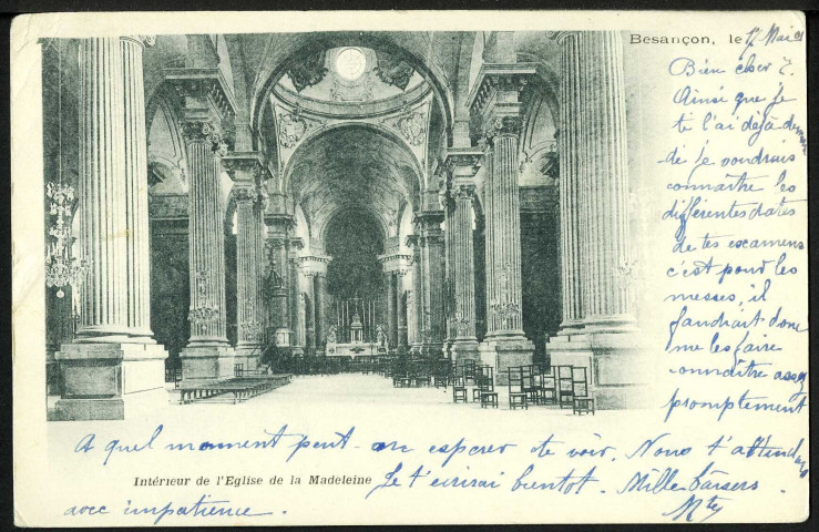 Intérieur de l'église de la Madeleine