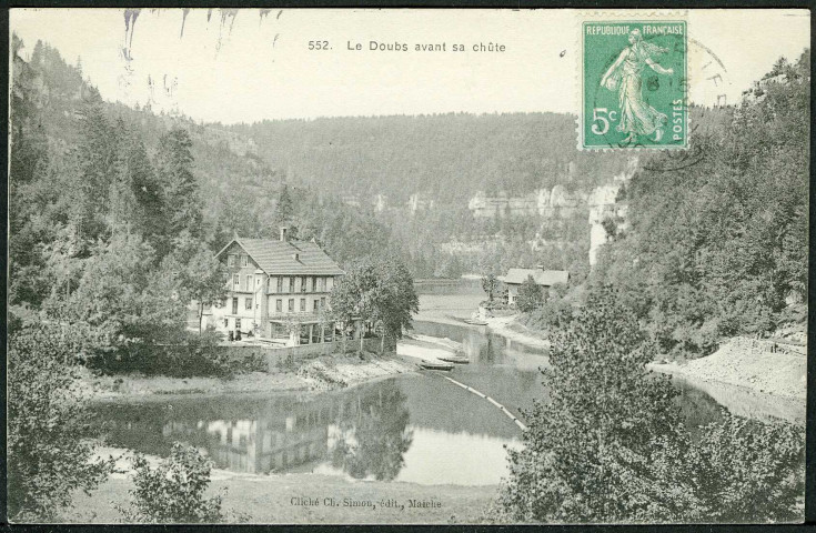 Le Doubs avant sa chute