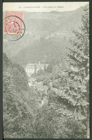 Consolation, vue prise de l'hôtel