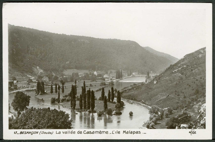 La vallée de Casamène, l'île Malpas