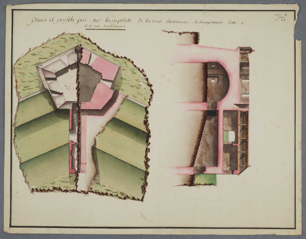 Tour bastionnée et souterrain
