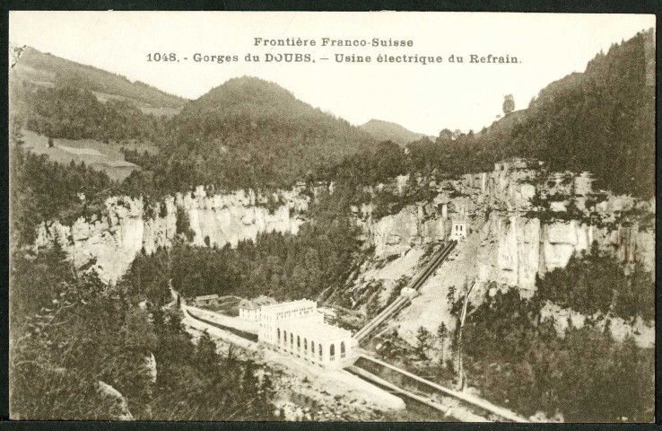 Gorges du Doubs, usine électrique du Refrain