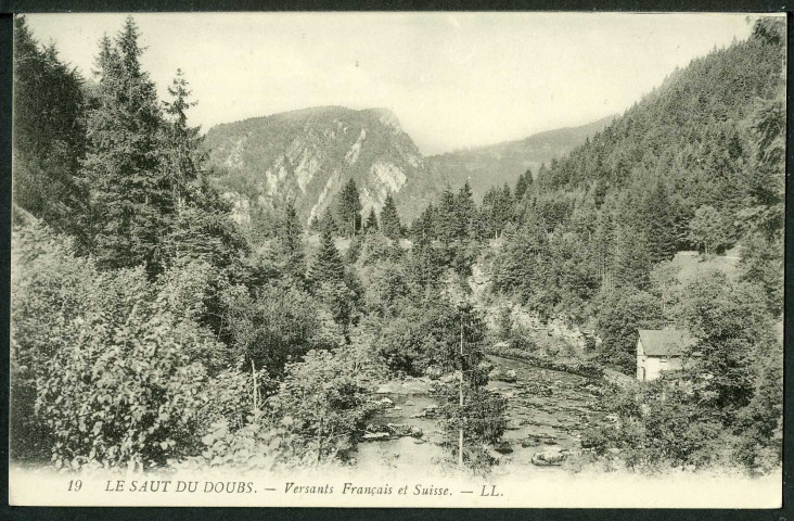 Le saut du Doubs, versants français et suisse