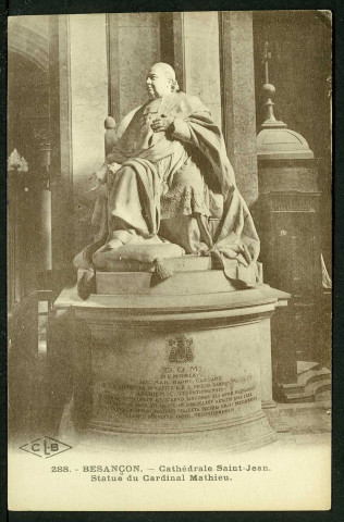 Statue du cardinal Mathieu