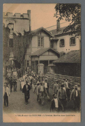 Usines Japy, sortie des ouvriers