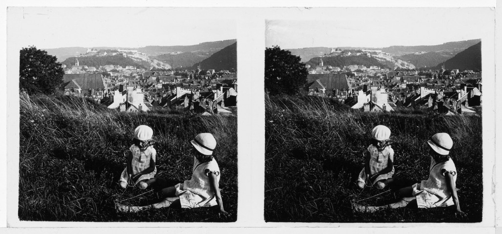 Vue générale depuis le haut de Battant : Marguerite et Marie-Louise au premier plan
