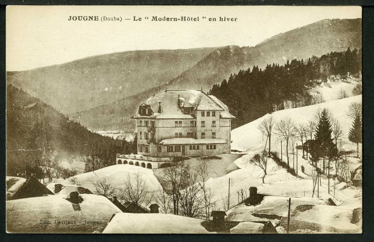 Le "Modern-Hôtel" en hiver