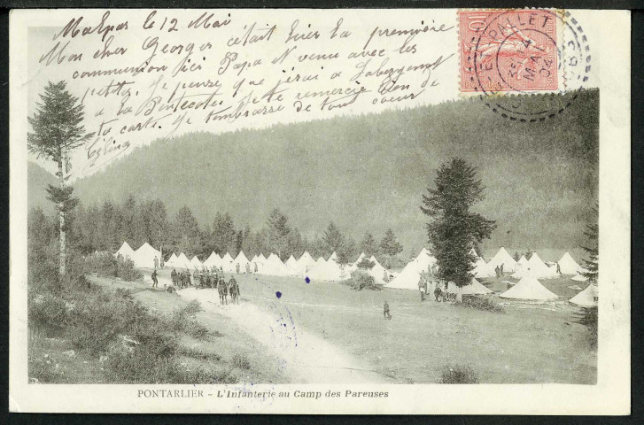 Infanterie au camp des Pareuses