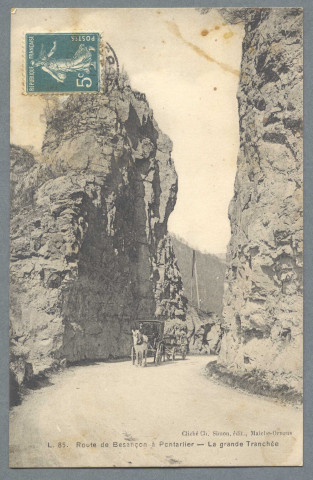 Route de Besançon à Pontarlier