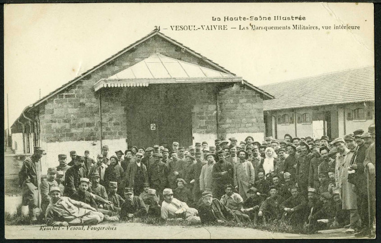 Les baraquements militaires, vue intérieure