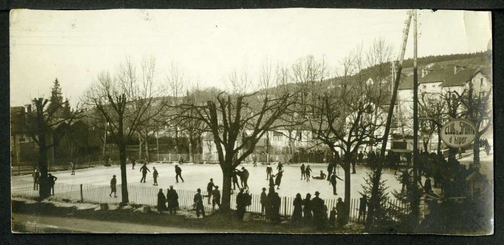 Scène de patinage avant 1940