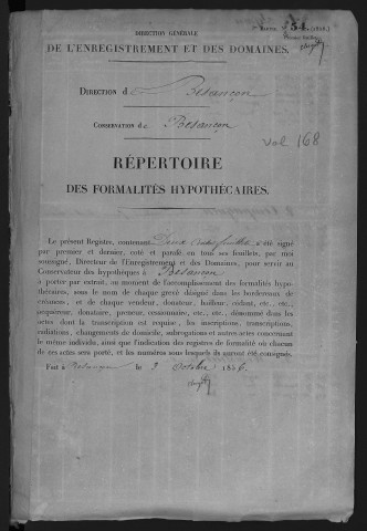 Volume n° 168