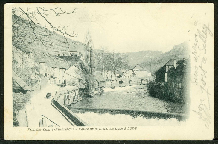 Cascade et vieux pont sur la Loue