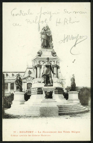 Le monument des "Trois-Sièges"