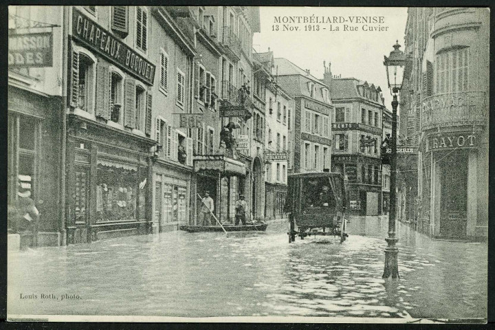 Montbéliard-Venise, 13/11/1913, la rue Cuvier