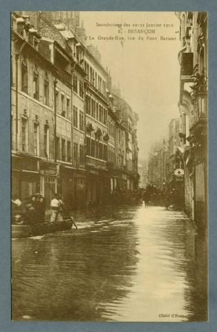La Grande Rue, vue du pont Battant