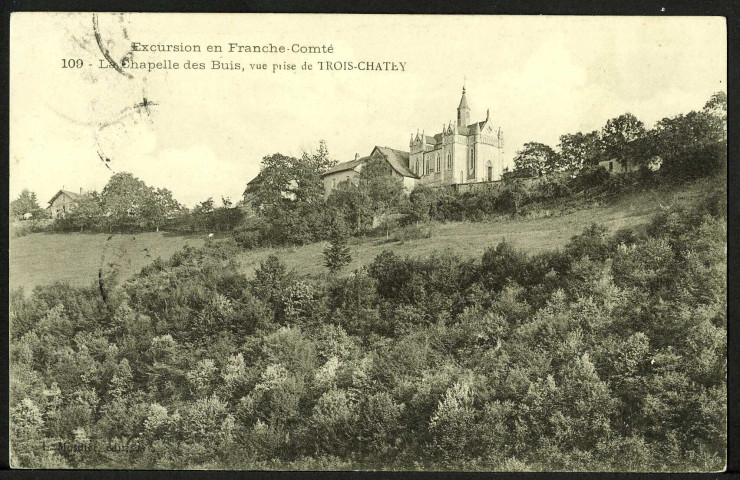 La chapelle des Buis, vue prise de Trois-Chatey